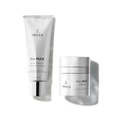 IMAGE Skincare, the MAX Facial Cleanser + Night Repair Cream Set - Maximum Aging Defense, Utilizes Stem Cell Technology for Rejuvenated, More Youthful-Looking Skin (4 fl oz + 1.7 oz)