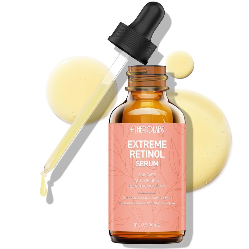 Retinol Serum for Face 2.5%, B5 Resurfacing Retinol Serum with Vitamin C, Vitamin E, Hyaluronic Acid, Niacinamide, Serum for Anti-Aging, Wrinkle Smoothing, Dark Spot Corrector, Brighten Dullness