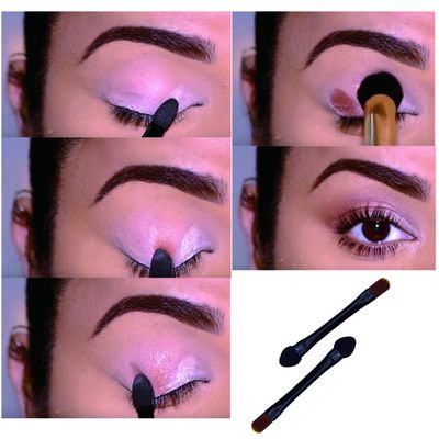 Vsaidi Eyeshadow Brushes Makeup Brushes 10pcs Eyeshadow Sponge Dual Sides Eyeshadow Applicator Travel Eyeshadow Brush Concealer Brush
