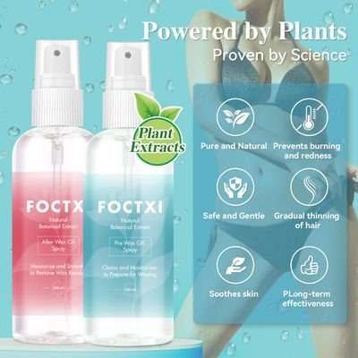 Pre Wax Cleanser and After Wax Care, Before And After Waxing Skin Care Kit, Pre Wax Spray-Makes the Wax Effectively Adhere to the Hair, After Wax Spray-Reduces Redness, Removes Residue, 3.5oz