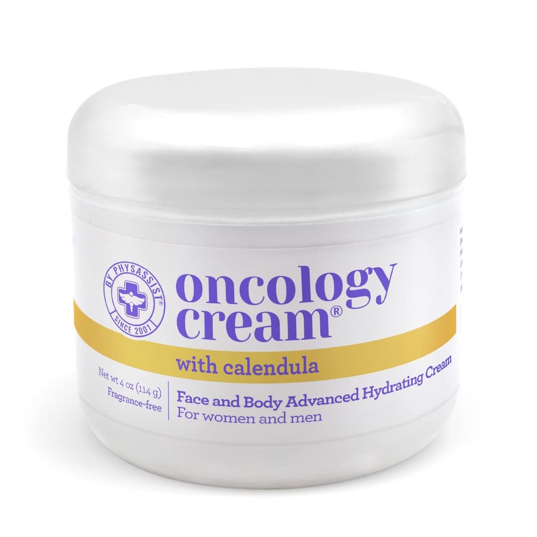 PhysAssist Oncology Calendula Cream Face &amp; Body Advanced Hydrating Cream, for Men &amp; Women after Radio or Chemo. 4 oz jar.