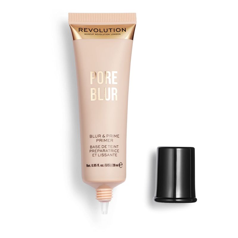 Makeup Revolution Pore Blur Primer, Pore Minimizing Face Primer with Vitamin E, Smoothing &amp; Nourishing Formula 0.95fl.oz