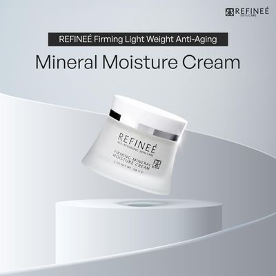 REFINE Face Moisturizer Mineral Cream with Peptides and Rosehip (2oz), Firming Light Weight Anti-Aging Anti-Oxidant Vitamin-Filled Face Moisturizer for All Skin Types, Hydrates &amp; Firms Skin