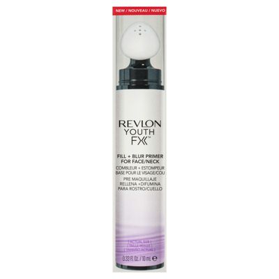 REVLON Fill + Blur Primer, 0.33 Fl Oz, White, Liquid, Lightweight, Hydrating, Universal Shade for All Skin Tones, Face/Neck