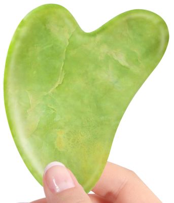 Jade Gua Sha Facial Tools Guasha Tool for Face Massager Stones Gua Sha Stone Skincare Tools Facial Massager Tool Body Face Massage Tools Sculpting (Green)