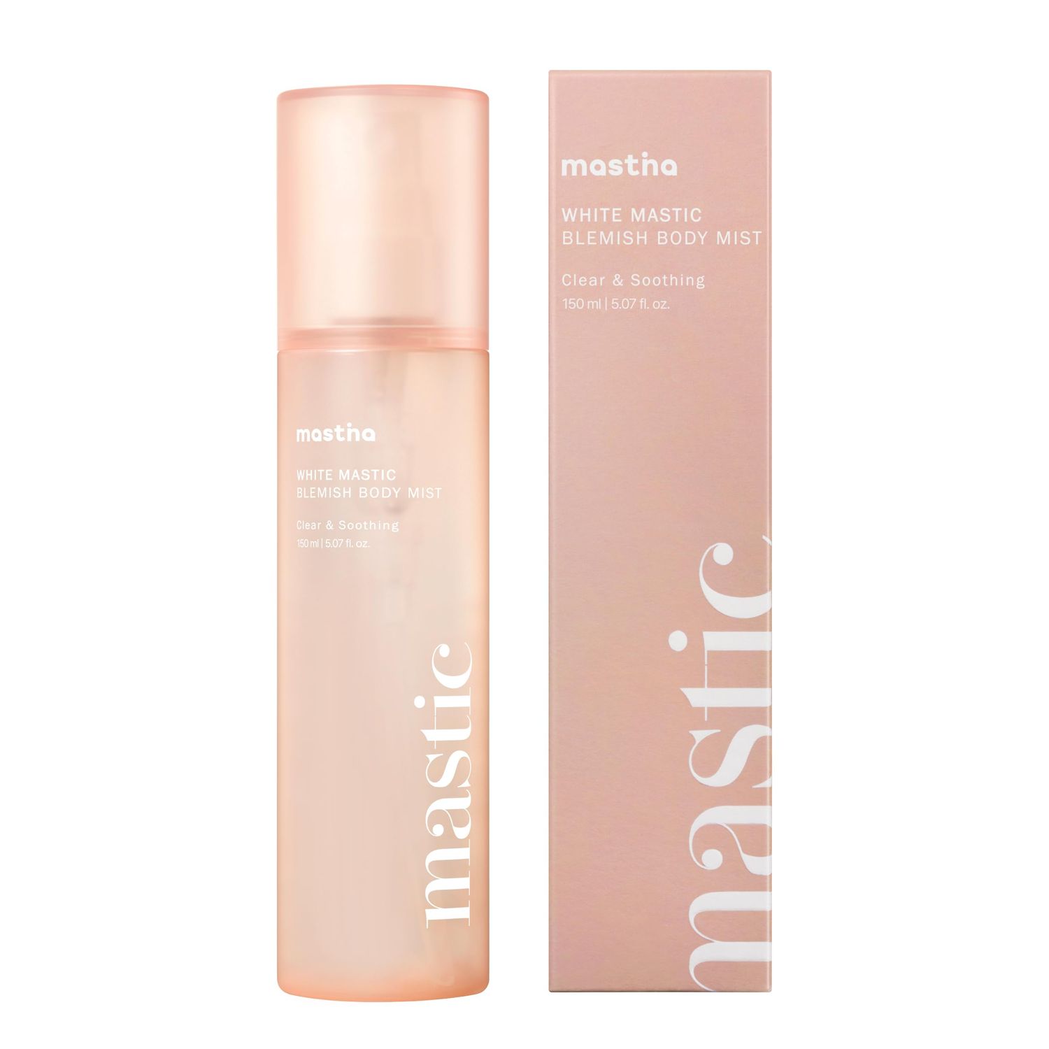 MASTINA White Mastic Body Mist (5.1fl oz) Valentines Day Gift Lightens Acne Scars, Soothes &amp; Cools. Body Spray for Flawless Skin. Fermented Mastic Gum.