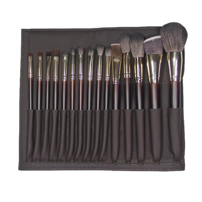 JYSJGCZA Professional makeup brush set with makeup bag. Includes Brushes for Contouring, Highlighting, Eyeshadow, Foundation &amp; More. 15 Pcs Wool makeup brush