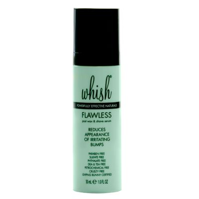 Whish Flawless Post Wax &amp; Shave Serum - Ingrown Hair Treatment for Men and Women - Calming Aftershave Oil for Razor, Wax, &amp; Laser Bumps - With Aloe &amp; Salicylic Acid - Paraben &amp; Sulfate Free - 1 oz