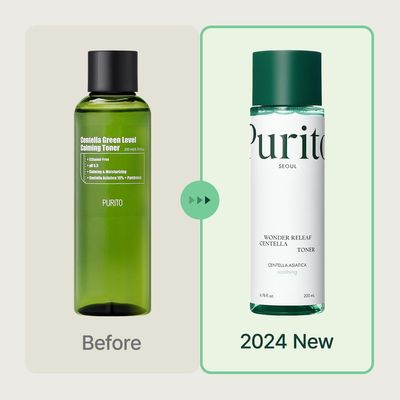 PURITO Centella Toner, 200ml 6.76 fl.oz, Korean Centella, Soothing, Hydration, Alchhole-Free Facial Toner for face, K-Beauty, Korean Skin Care