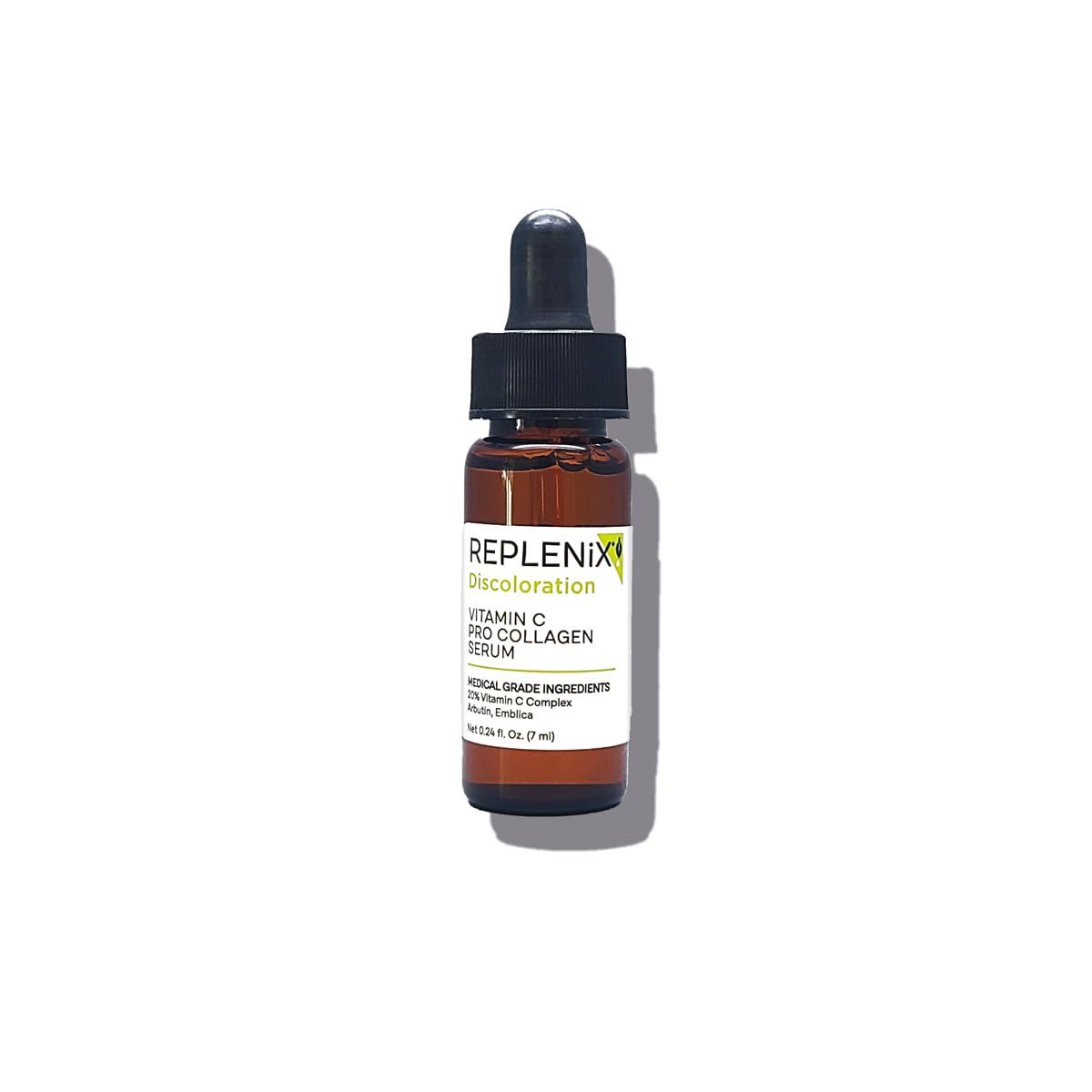 Replenix Vitamin C Pro Collagen Serum, Brightening Anti-Aging Face Treatment with Medical-Grade Antioxidants for Skin Discoloration (0.24 fl oz)