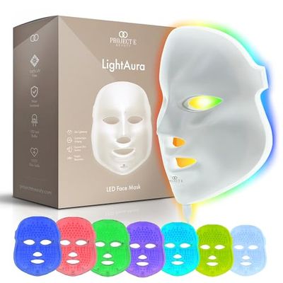 Project E Beauty Skin Rejuvenation Photon Mask | LED Face Mask Light Therapy Red Blue Light Anti-Aging Wrinkle Spa Facial Treatment Home Skincare Mask