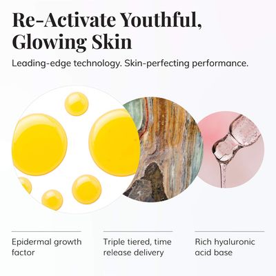Le Mieux EGF-DNA Serum - Epidermal Growth Factor Serum for Face with Hyaluronic Acid for Post-Procedure &amp; Aging Skin (1 oz / 30 ml)