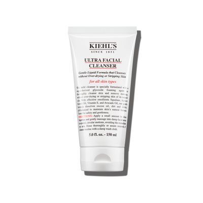 Kiehl&#39;s Ultra Facial Cleanser, Lightweight Foamy Facial Cleanser, Enriched Formula that Replenishes Skin Barrier, Gently Exfoliates and Moisturizes, Suitable for All Skin Types - 5 fl oz