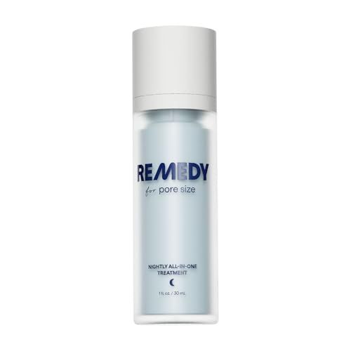 Remedy for Pore Size - Large Pore Minimizer with Retinol, BHA Salicylic Acid, Niacinamide - for Uneven Texture, Pimples, Blackheads, Whiteheads, Sebaceous Filaments - by Dermatologist Dr. Shah