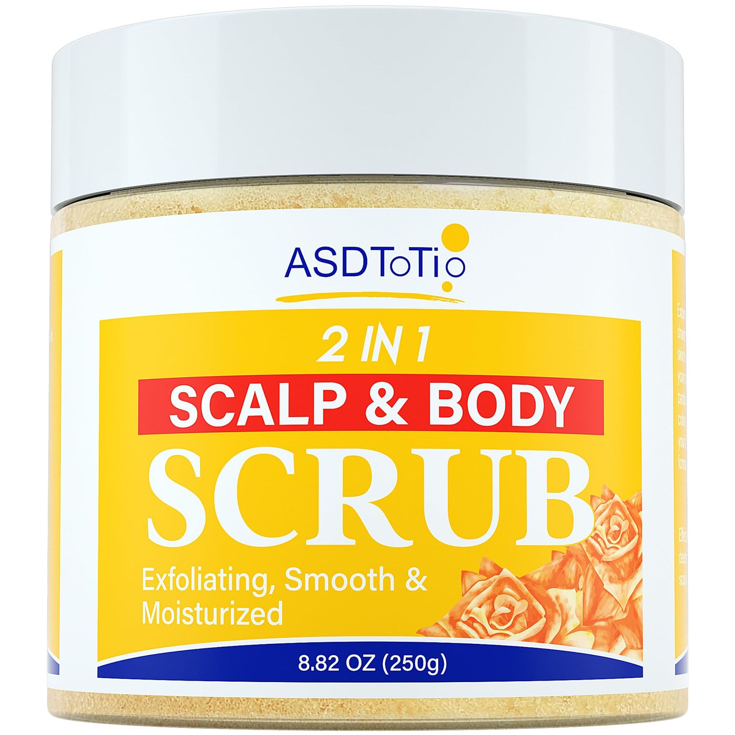 Scalp and Body Scrub- Hydrating and Exfoliating Scrub for Nourishing Essential Body and Hair Care for Women &amp; Men,Dandruff &amp; Build-Up