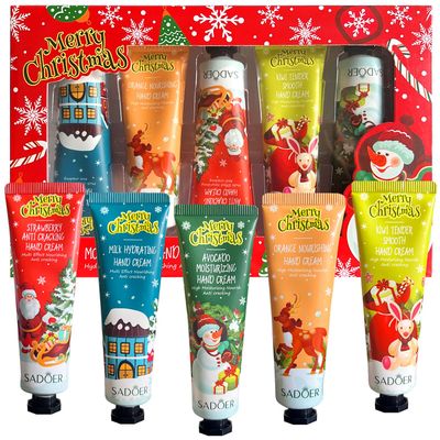 KUREYON Christmas Hand Cream Gift Set, Moisturizing Hand Care Cream Pack of 5,Thanksgiving Gift Birthday Gifts for Women,Holiday Gift for Mother&#39;s Day Valentine&#39;s Day Christmas