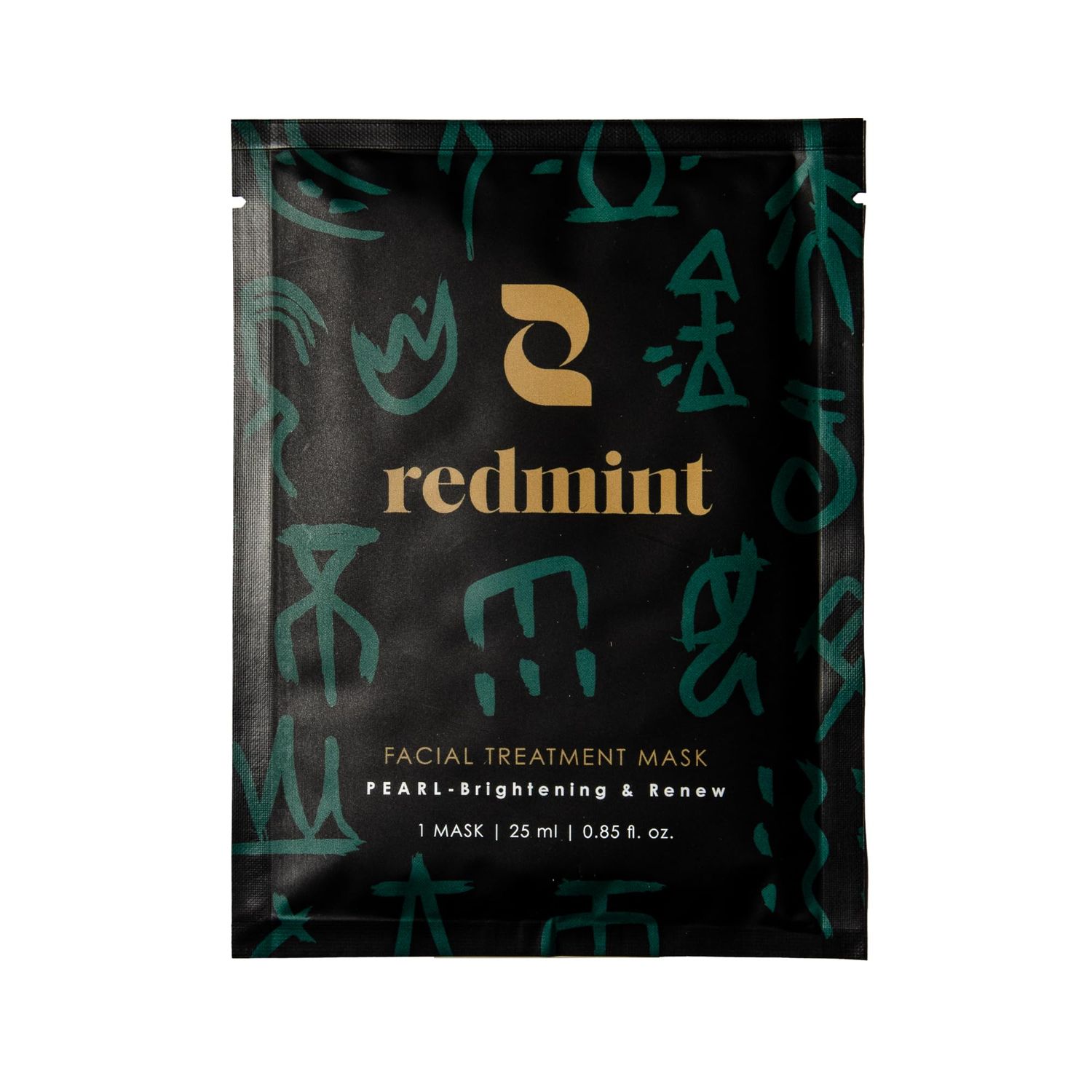 Redmint Anti-Aging Facial Mask - Deep Hydrating &amp; Glowing | Remove Dull Skin Cells to Uncover a Youthful Skin | Face Mask Sheet for Collagen Boosting | Pack of 1