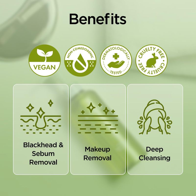 P.CALM UnderPore Holy Basil Cleansing Oil 190ml | Instant Blackhead Reducing Pore Control Cleansing Oil with Holy Basil Extract for Sensitive Skin | Korean Skincare