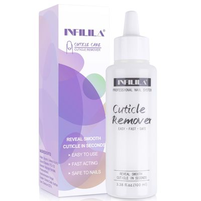 NXJ INFILILA Cuticle Softener, 100ml Instant Cuticle Remover Liquid, Cuticle Cream for Hand, Foot &amp; Nail Care, Salon Quality Nail Cuticle Remover Professional Nail Cuticle Remover Gel Gifts for Women