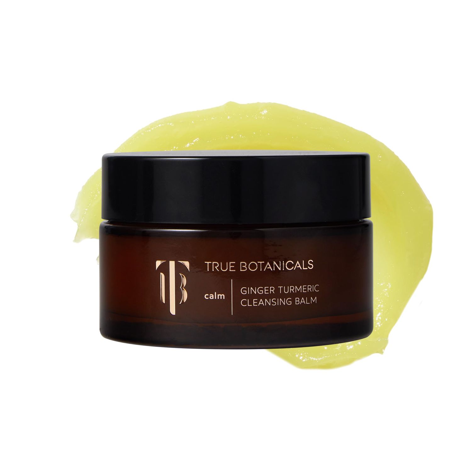 True Botanicals Ginger Turmeric Cleansing Balm | Removes Makeup, Sunscreen &amp; Dirt - Not Moisture | Dermatologist Tested, All Natural, Vegan, Clinically Proven | 3.4 fl oz | 100 ml
