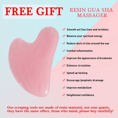 VANALIA Ice Roller and Gua Sha Set for Face, Eyes and Neck - Skin Care Beauty Tools to Brighten Skin and Enhance Natural Glow (Pink)