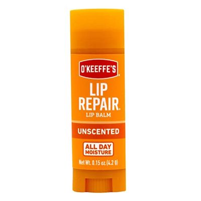 O&#39;Keeffe&#39;s Unscented Lip Repair Lip Balm for Dry, Cracked Lips, Stick, (Pack of 1)