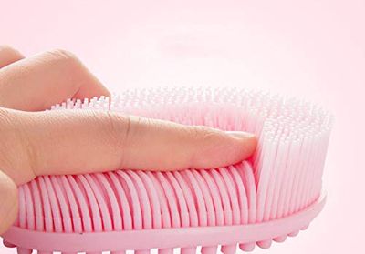 WOIWO 1 PCS The Soft Silicone Exfoliating Shower Cleanser is Easy to Clean and Has Good Foaming Effect. SPA Massage Skin Care Tool is Suitable for Sensitive Muscles and All Kinds of Skin