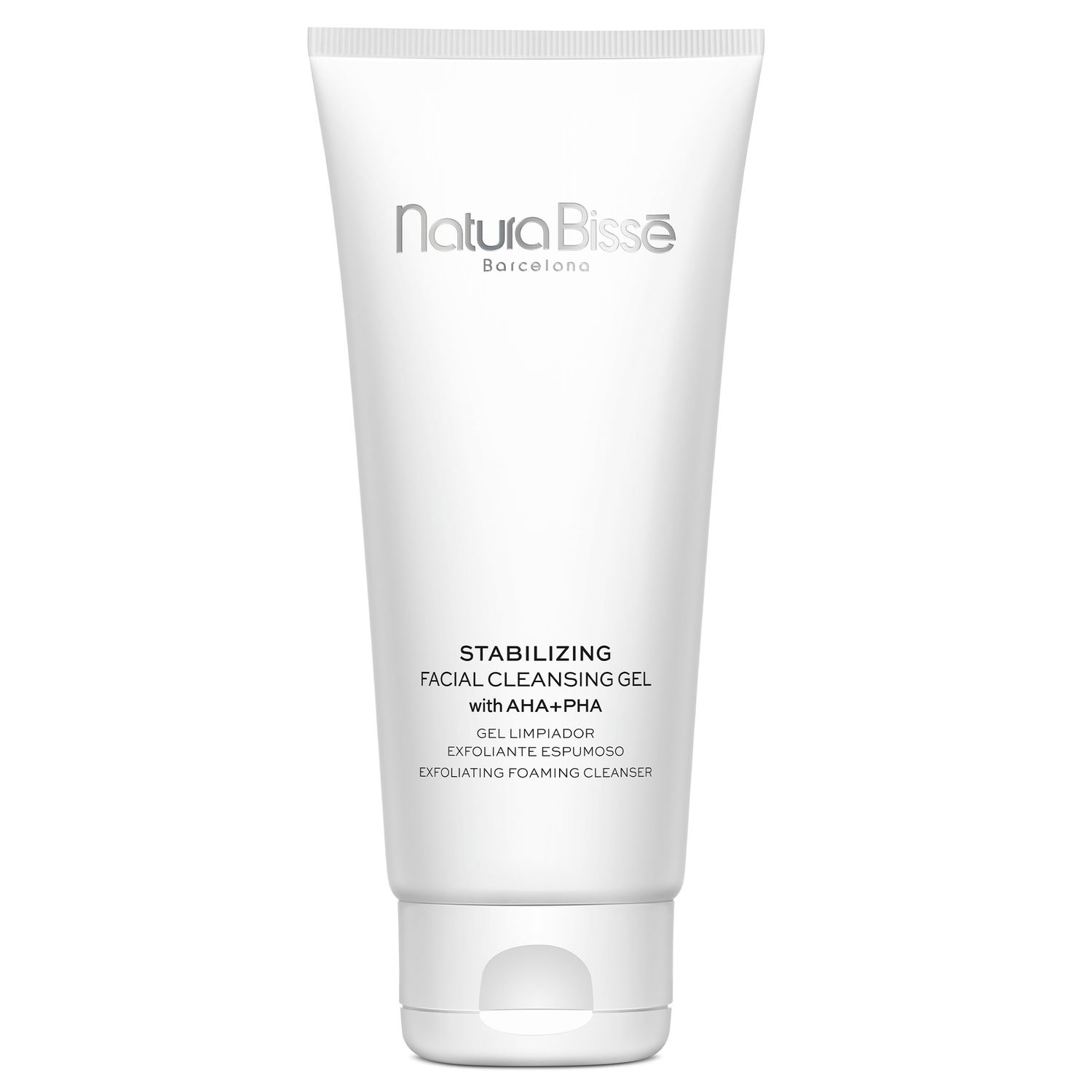 Natura Biss Stabilizing Facial Cleansing Gel with AHA + PHA, Exfoliating foaming cleanser, Cleanses, Exfoliates &amp; Balances, For Normal, oily &amp; acne-prone Skin, 7 Oz