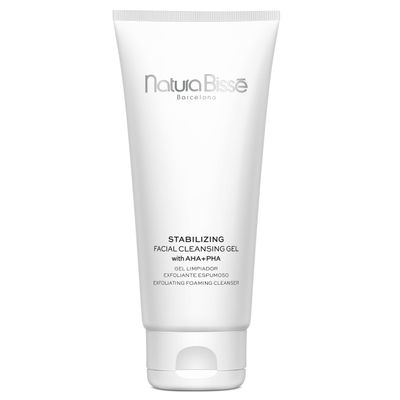 Natura Biss Stabilizing Facial Cleansing Gel with AHA + PHA, Exfoliating foaming cleanser, Cleanses, Exfoliates &amp; Balances, For Normal, oily &amp; acne-prone Skin, 7 Oz