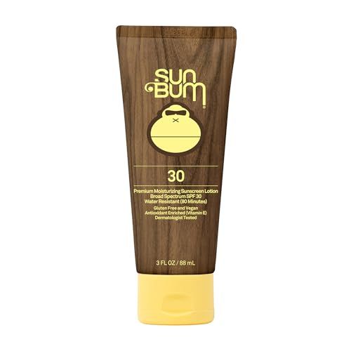 Sun Bum Original SPF 30 Sunscreen Body Lotion | Broad Spectrum Moisturizing Sunblock with Vitamin E | Hawaii 104 Act Compliant (Octinoxate &amp; Oxybenzone Free) | Travel Friendly | 3 oz