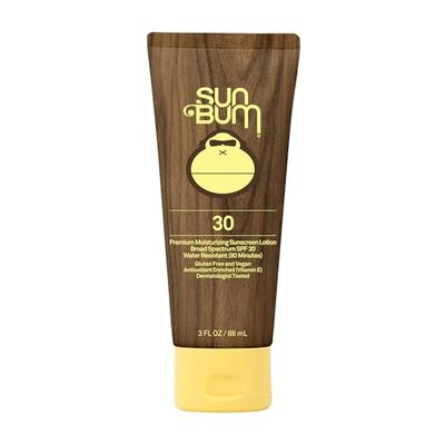 Sun Bum Original SPF 30 Sunscreen Body Lotion | Broad Spectrum Moisturizing Sunblock with Vitamin E | Hawaii 104 Act Compliant (Octinoxate &amp; Oxybenzone Free) | Travel Friendly | 3 oz