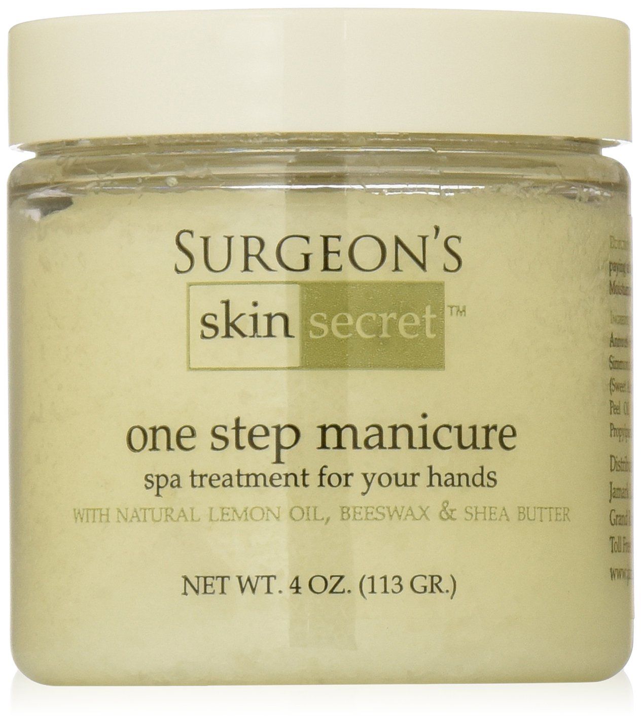 Surgeon&#39;s Skin Secret One Step Manicure/Pedicure 4oz. - Lemon