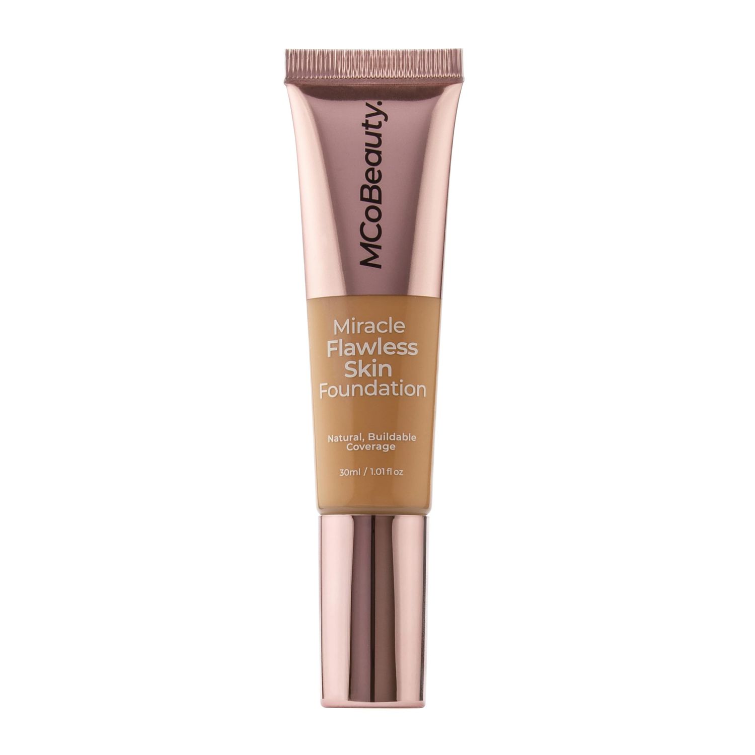 MCoBeauty Miracle Flawless Skin Foundation, 2 Natural Ivory, Natural, Buildable Coverage for All-Day Wear, Vegan, Cruelty Free Cosmetics