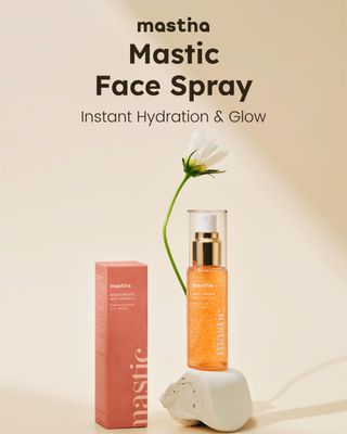 MASTINA Mastic Face Spray (1.69fl oz) Valentines Day Gift Facial Mist for Natural Glow, Hydrating Formula for Dry Skin, On-the-Go Portable Korean Skin Care, Travel Summer Essentials. Mastic Gum.