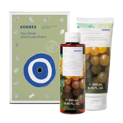 KORRES Santorini Grape Body Care Collection | Santorini Grape Shower Gel &amp; Body Butter, 2 Piece Set