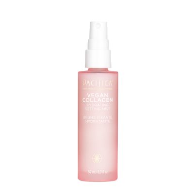 Pacifica Beauty Vegan Collagen Hydrating Setting Mist, Makeup Setting Spray, Vitamin C, Cucumber, Dewy Finish, Hydrating Mist, Long Lasting, Facial Spray, Face Spray, Skin Care, 1.7 fl oz (1 Count)