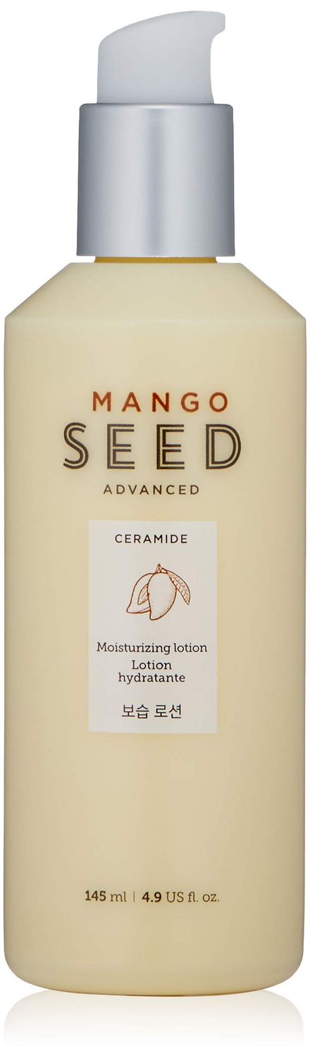 THE FACE SHOP Mango Seed Moisturizing Lotion | Ultra-Moisturizing Lotion for Healthy Radiance to Dry &amp; Flaky Skin | Intense Hydrating &amp; Nourishing Skincare, 4.9 Fl Oz (Pack of 1)