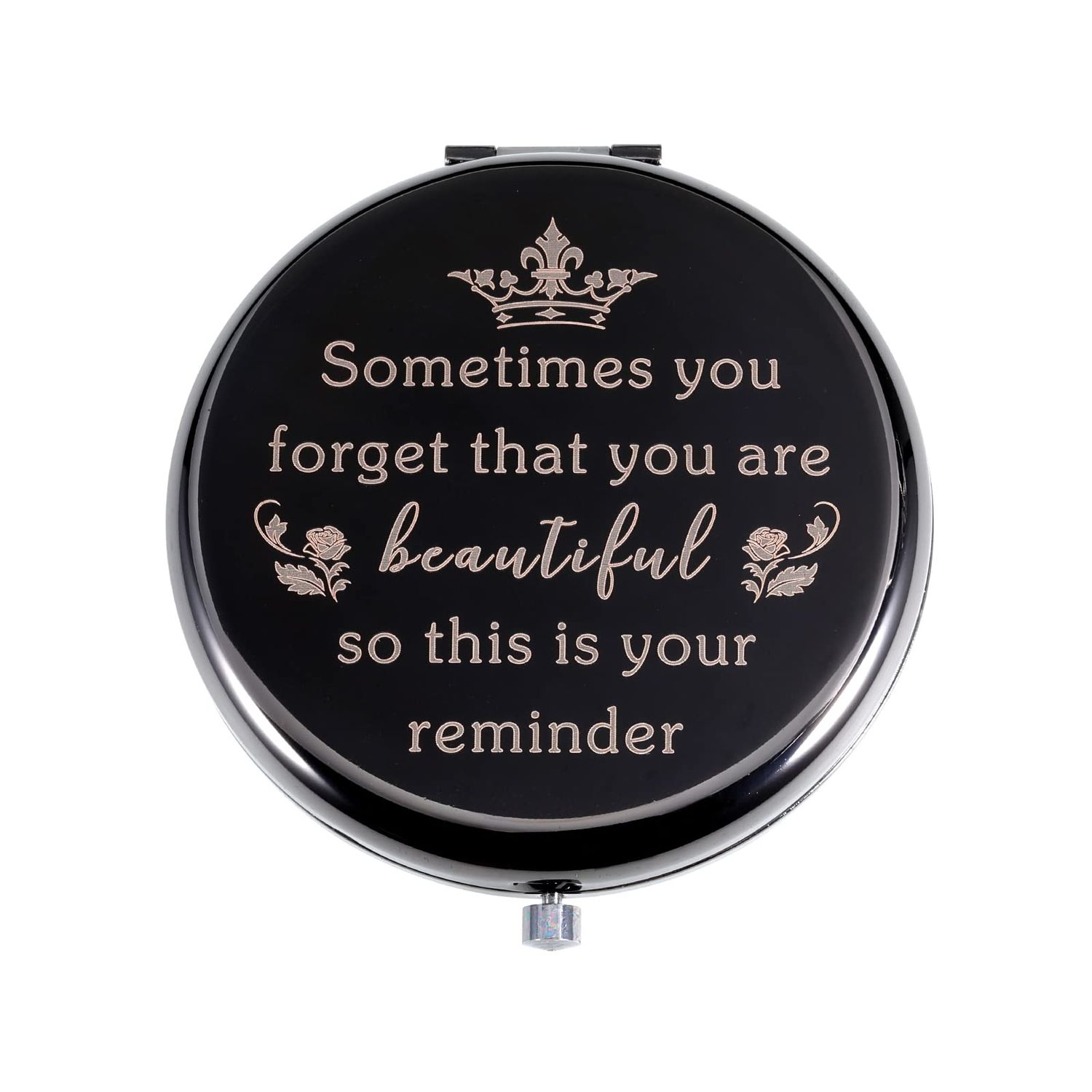 VANLOVEMAC Stocking Stuffers for Women Adults Teen Girls Mom Gifts from Daughter Christmas Easter Basket Stuffers White Elephant Gifts for Adults Compact Mirror Inspirational Gift for Women Girlfriend