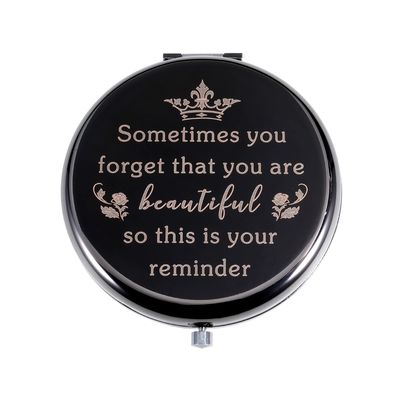 VANLOVEMAC Stocking Stuffers for Women Adults Teen Girls Mom Gifts from Daughter Christmas Easter Basket Stuffers White Elephant Gifts for Adults Compact Mirror Inspirational Gift for Women Girlfriend