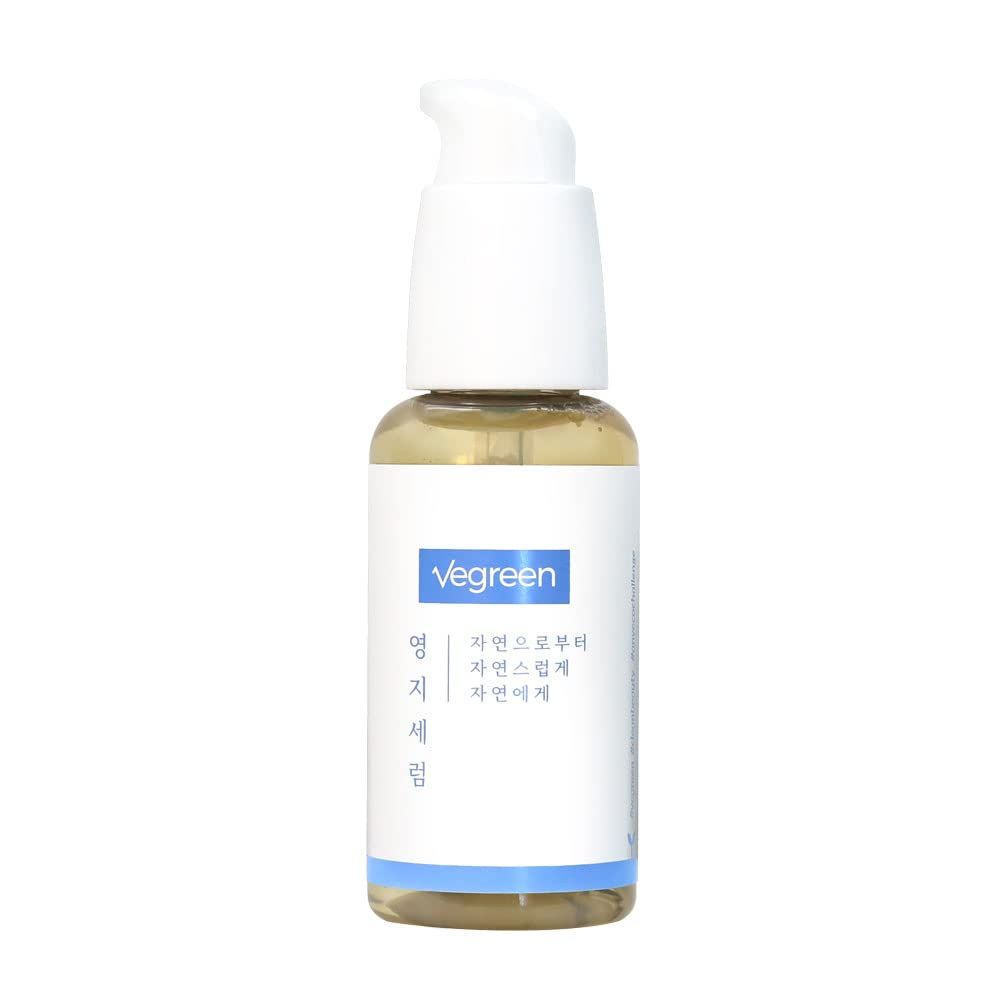 VEGREEN Skin Barrier Reishi Face Serum Skin Barrier Repair Moisturizer | Korean Hydrating Serum w/Mushroom Extracts &amp; Lactobacillus Ferment | Glass Skin Serum for Face for All Skin Types 1.69 fl oz