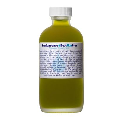 LIVING LIBATIONS - Organic Best Skin Ever All-In-One Facial Cleanser, Exfoliator + Moisturizer | Natural, Wildcrafted, Vegan Clean Beauty (4 oz | Frankincense)