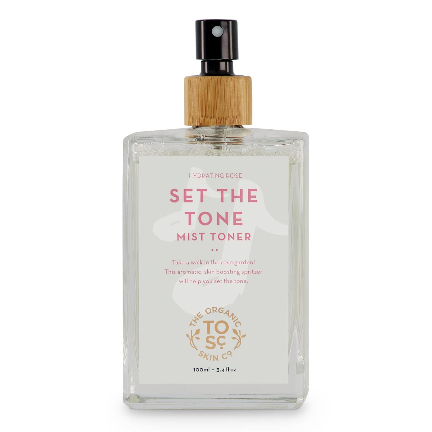 Toner for Face | Set The Tone by The Organic Skin Co. | Hydrating Toner Facial Spray | Rosewater Face Mist | Face Toner for Women and Men | Honeysuckle, Rose Oil, Rose Flower Water and Aloe Vera