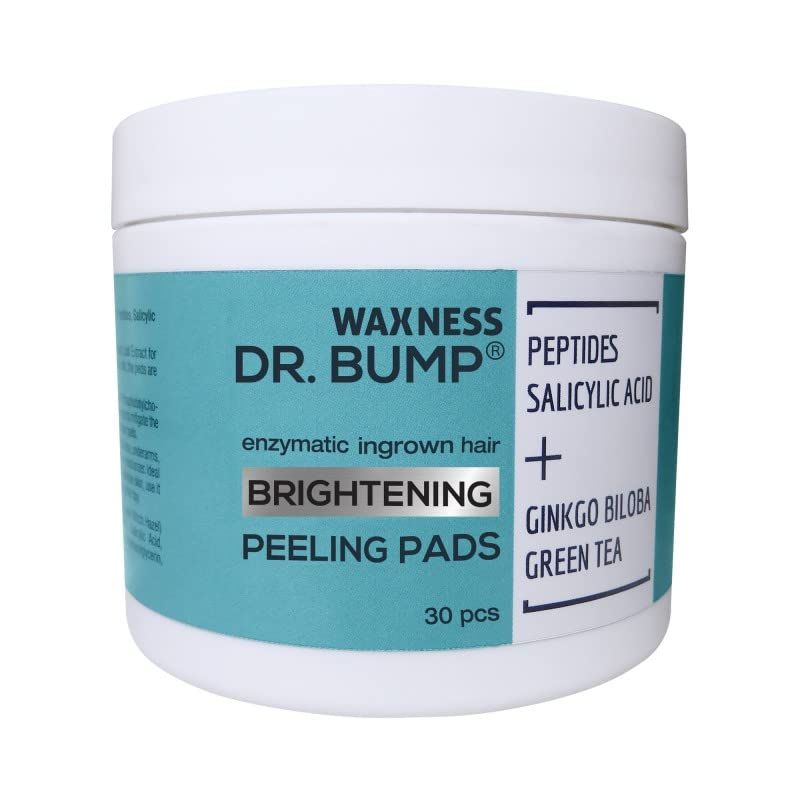 Waxness Dr. Bump Enzymatic Ingrown Hair Pads 2 Steps - Peeling &amp; Brightening 30 pcs