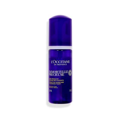 L&#39;OCCITANE Immortelle Precious Cleansing Foam: Clarify Complexion, Gently Cleanse Skin, Minimize Appearance of Pores, Smooth Skin Texture, with Immortelle Essential Oil