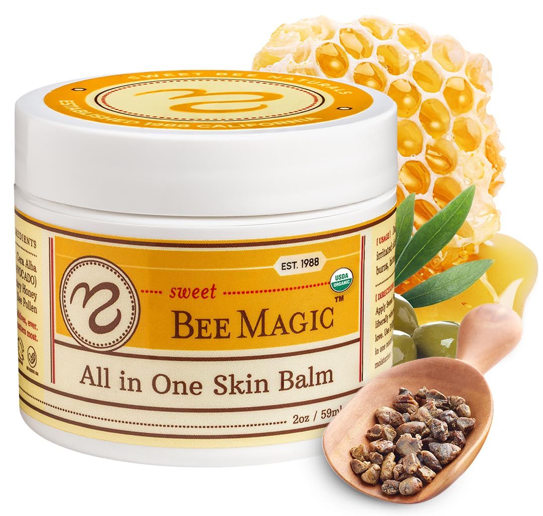 Medicine Mama&#39;s Apothecary Sweet Bee Magic All In One Healing Skin Cream, 2 Ounce