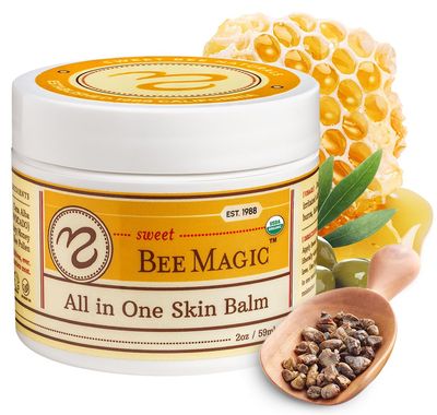 Medicine Mama&#39;s Apothecary Sweet Bee Magic All In One Healing Skin Cream, 2 Ounce