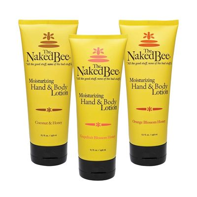 The Naked Bee Orange Blossom Honey, Grapefruit Blossom Honey and Coconut Honey, Hand &amp; Body Lotion, 6.7 Oz - 3 Pack
