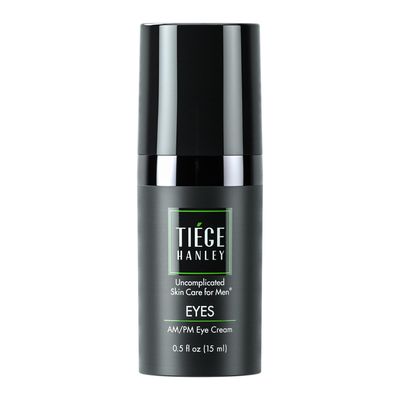 Tiege Hanley Mens Under Eye Cream for Dark Circles, EYES - Eye Cream for Puffiness &amp; Bags Under Eyes - Firming Anti-Aging Eye Wrinkle &amp; Fine Lines Cream - Tightening Eye Bags Treatment for Men, 0.5 Oz