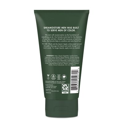 Shea Moisture Mens Full Beard Detangler, All Natural ingredients, Maracuja Oil & Shea Butter, Soften Hair & Ease Out Knots for a Scuff-Free Beard, 4 Ounce