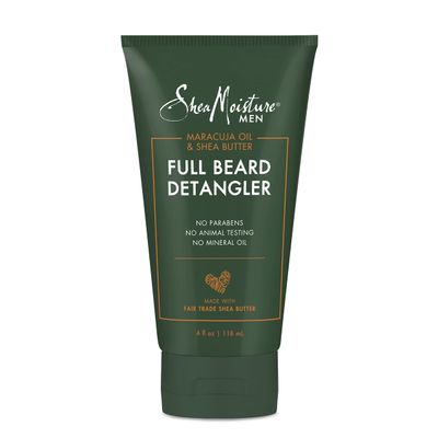 Shea Moisture Mens Full Beard Detangler, All Natural ingredients, Maracuja Oil &amp; Shea Butter, Soften Hair &amp; Ease Out Knots for a Scuff-Free Beard, 4 Ounce